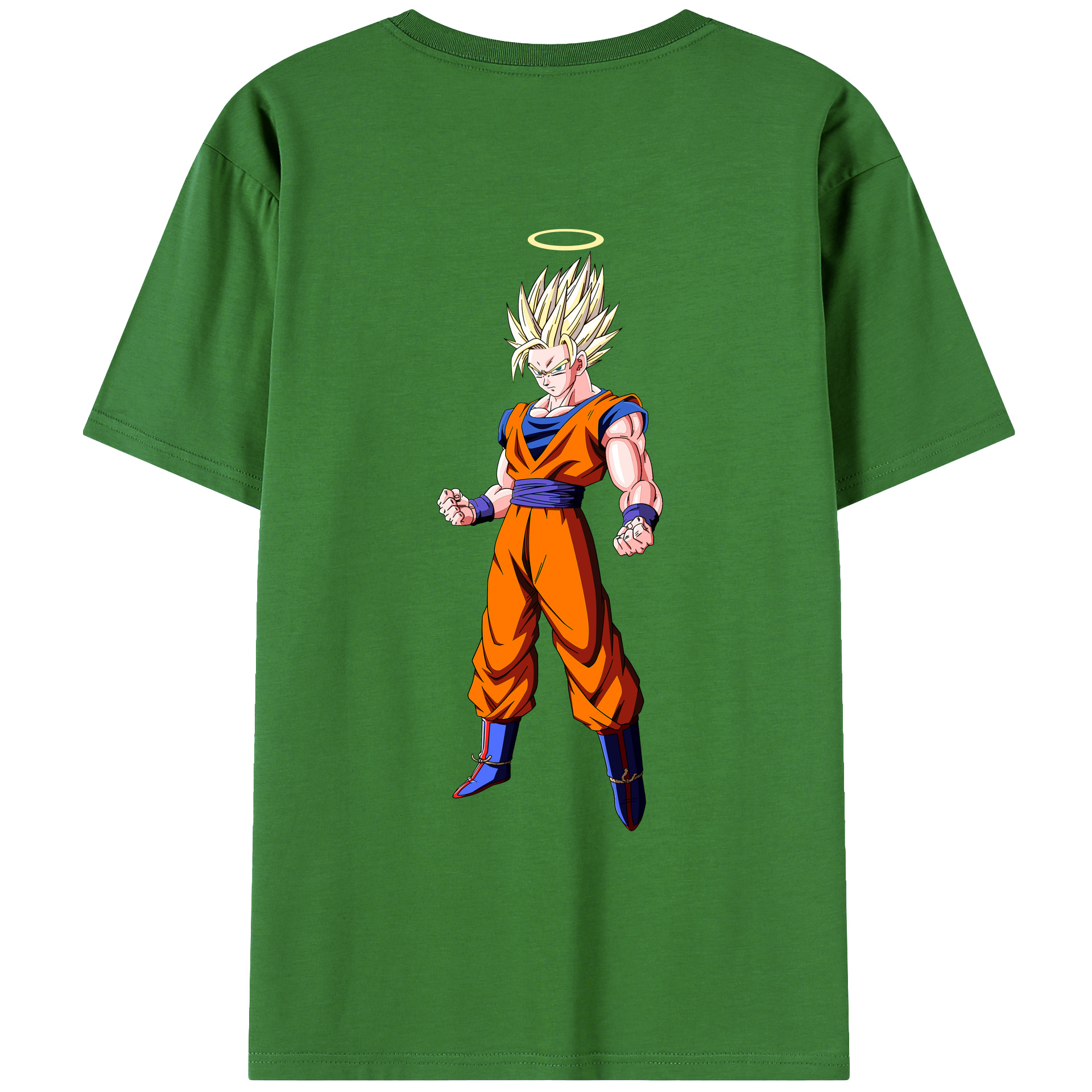 （画像用） ドラゴンボール 孫悟空（そん ごくう）Son Goku カカロット DRAGON BALL Kakarotto レディース半袖Tシャツ(バックプリント)